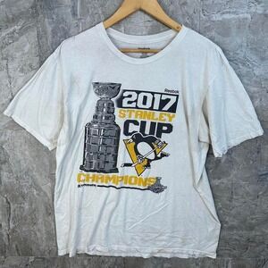 Reebok 2017 penguins Stanley cup Champions tee shirt Vintage ‎ Men's XL